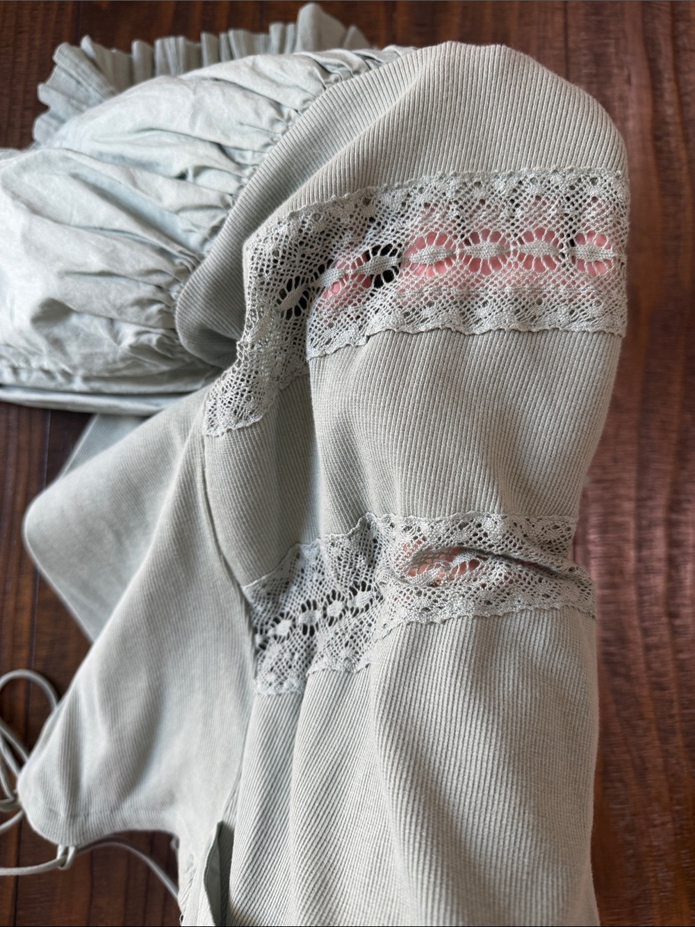 NWOT Free People Lace Pleated Dress - Picture 4 of 4